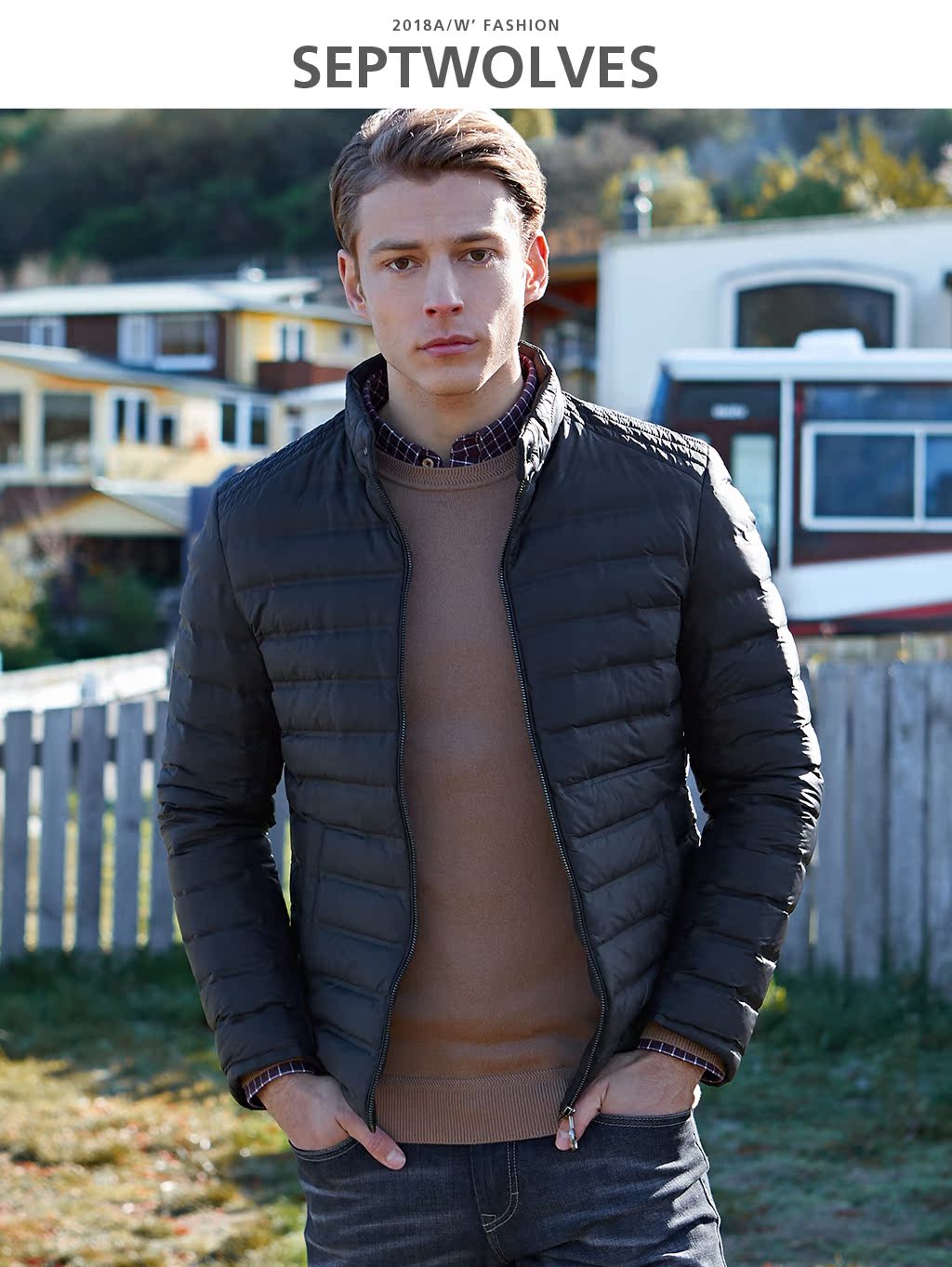 Blouson homme SEPTWOLVES    en Polyester - Ref 3122760 Image 7