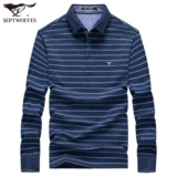 Septwolves, осенний лонгслив, хлопковая футболка polo, 2020