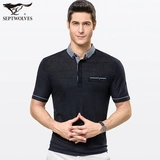Septwolves, летняя футболка с коротким рукавом, футболка polo, в корейском стиле