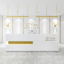 Cash register clothing store small bar counter simple modern company front desk reception desk beauty salon hairdressing shop counter