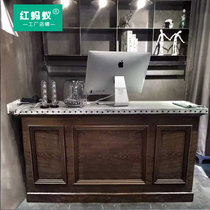 Cash register womens shop small clothing shop bar Barber Shop restaurant mens clothing shop counter retro reception table