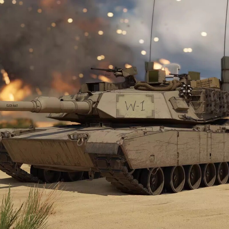 War Thunder American Series M1A1 Hc "Click-Bait" Title Party Pack Official Cdk
