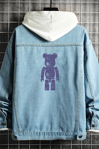 牛仔夹克男大码牛仔外套男茄克 NJ77242-P60 加绒款-P75图片