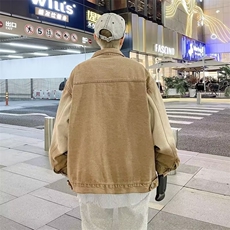 美式复古牛仔外套春秋新款潮牌上衣宽松痞帅工装夹克男JH170-P67，男装夹克，星座1008