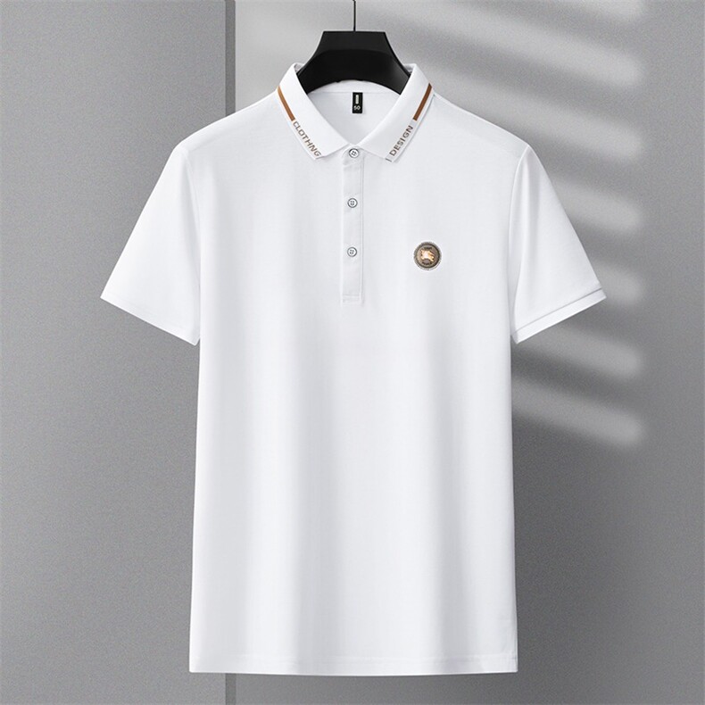 珠地棉商务有领POLO衫男士夏季新款冰丝修身休闲短袖T恤PL918P50,男装T恤,星座1013-5