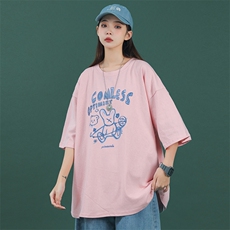 中性情侣纯棉圆领印花T恤短袖五分半袖夏季打底衫T6028-P25控38，男装T恤，星座216(原A116)