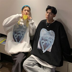 2026新款秋装港风情侣卫衣女宽松韩版外套G936P35男类