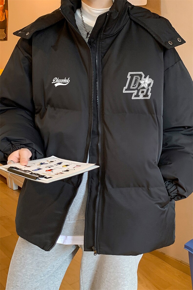 冬季港风韩版宽松加棉加厚连帽冲锋衣棉衣棉服MY6206P115控158,男装夹克,电商A268A
