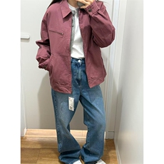 高品U家巴恩风底特律夹克外套休闲茄克牛仔外套男女A1279-P105，男装工装外套，星座1505