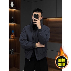 现货美式高街休闲棉衣夹克三防立领纯色户外工装加厚棉服外套，男装夹克，电商A486