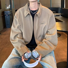 春秋美式蜘蛛刺绣pu皮夹克男休闲宽松街头棒球服，男装夹克，星座716-3