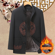 高品质风唐装棉服盘扣棉袄外套加绒加厚复古棉衣YD9839-P115，男装棉衣，星座1105-3