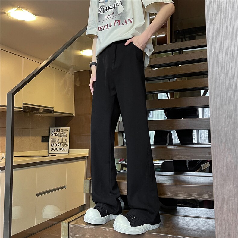 春季美式微喇牛仔裤男款vibe风高街直筒裤休闲裤子潮牌KZ002P55,男装牛仔裤,电商B312