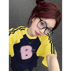 黄袖拼藏青
