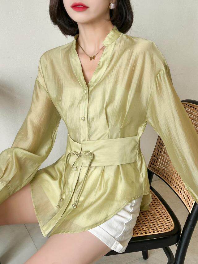 腰封盘扣小上衣，腰带/腰封，迪蔓君翔