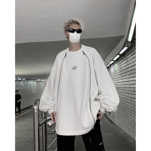 405A 美式高街小众个性金属设计拉链圆领卫衣  WY802-P68控88图片