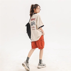 潮牌休闲运动装男女2025年新款夏装休闲运动短袖BFA004-P42，男装T恤，星座208-5