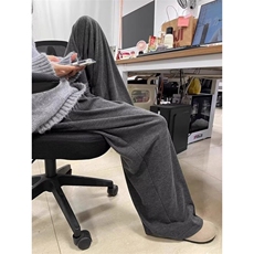 绵羊绒糯米裤气质时尚慵懒日系潮流百搭流行原宿简约新款文艺ins，男装休闲裤，星座506A