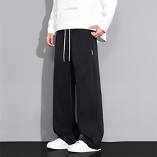 香蕉弯刀卫裤男士秋款宽松抽绳垂感青春风休闲裤子Q29162-特P35，男装休闲裤，星座610（原A335）