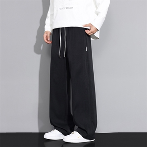 香蕉弯刀卫裤男士秋款宽松抽绳垂感青春风休闲裤子Q29162-特P35图片