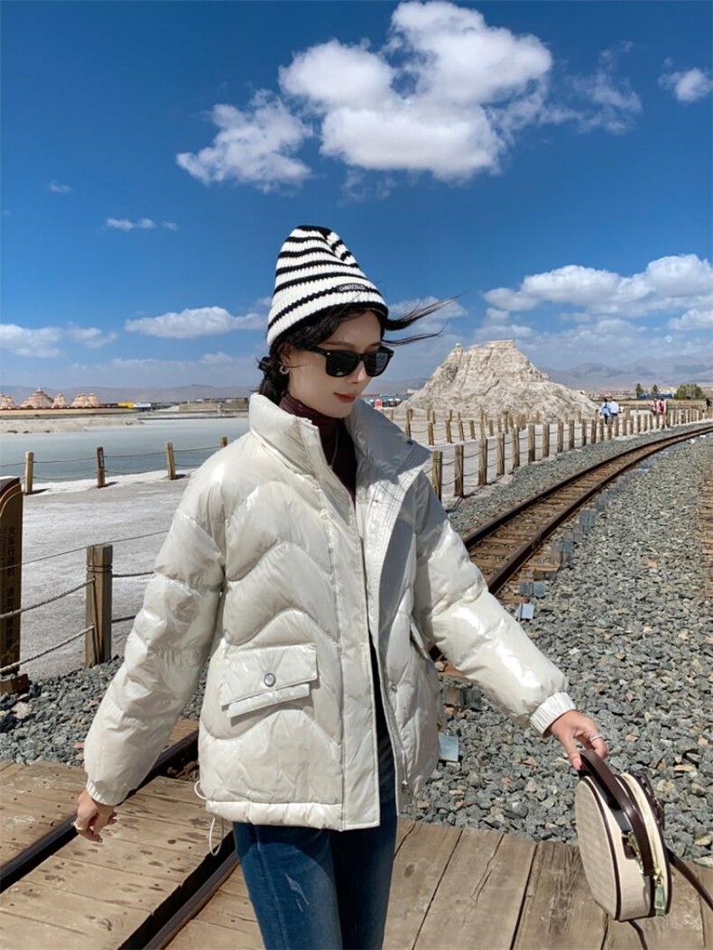 亮皮羽绒标90，其它，百妹仟红