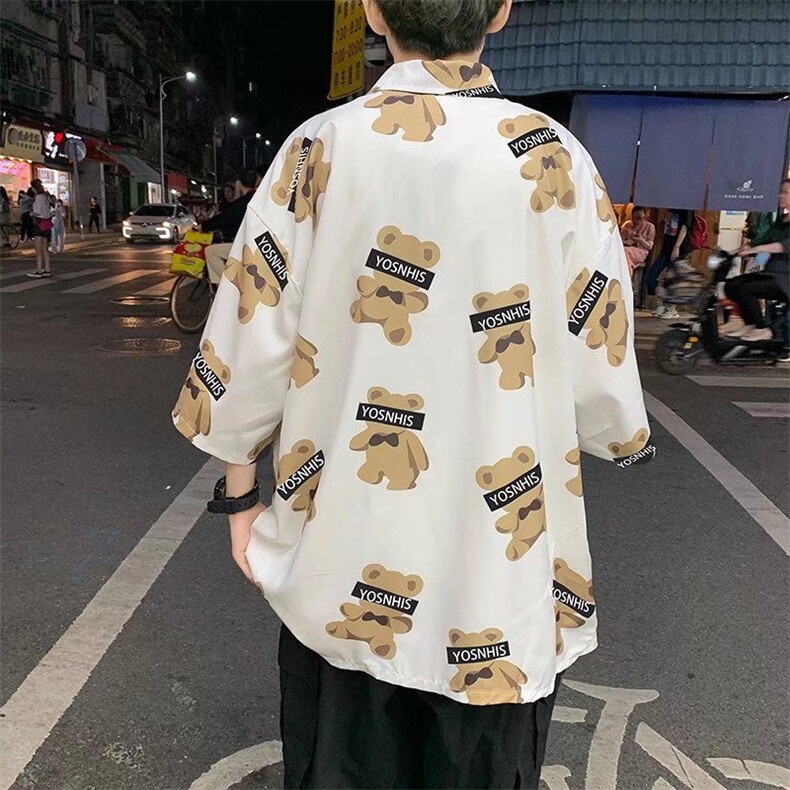 短袖衬衫春款男港风潮流C0008P32,男装衬衫,星座1116-2