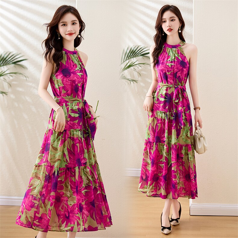 2025年夏季海边度假风气质高级连衣裙，女装连衣裙，臻衣坊