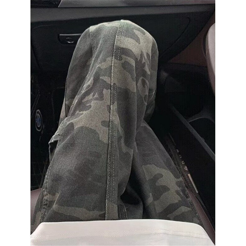 复古迷彩工装裤男款夏季显瘦无品牌新款简约流行日系K399,男装工装外套,星座1116A（原606A-3）