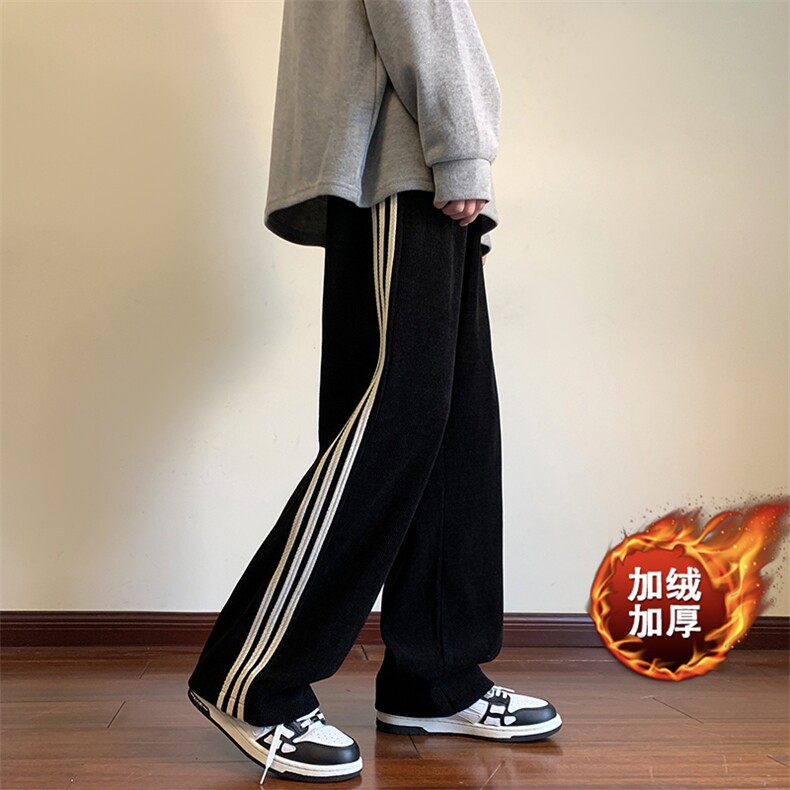 加绒雪尼尔欧棉绒男士银狐绒裤子 227-2*K8288*P55控78图片