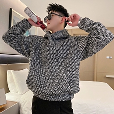 AW88/特P88控118秋季社会小伙连帽小香风百搭上衣长袖卫衣男图首，男装卫衣，星座305B-1