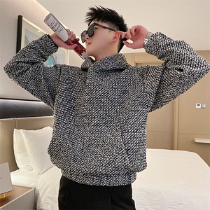 AW88/特P88控118秋季社会小伙连帽小香风百搭上衣长袖卫衣男图首图片
