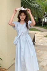 主推现货2025夏季配包包连衣裙C022-9125-P135-K198，女装连衣裙，2C022
