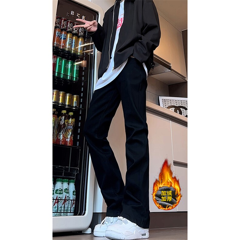 B221美式微喇弹力加厚加绒牛仔裤LK24222-特P30控59加绒P40控79,男装牛仔裤,电商B221