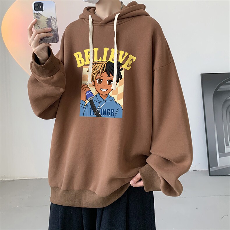 连帽卫衣男大码运动服帽衫外套WY2271-P35加绒款-P40,男装卫衣,电商A040