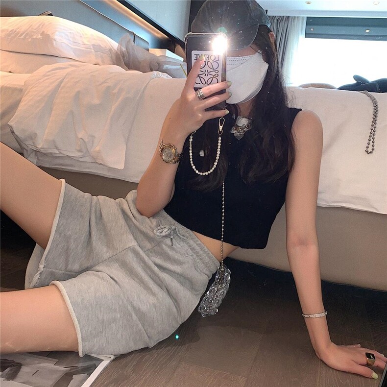 别针背心，女装背心吊带，XTZ style