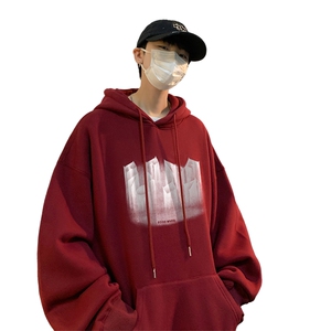 ！连帽圆领卫衣男装港风帽衫男 LM147-P35图片
