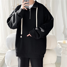 WY5021/P65春装新款高品质不起球个性套头卫衣男潮流宽松上衣外套，男装夹克，电商A141