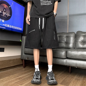 2025新款复古多口袋工装短裤宽松百搭五分裤百搭现货K8500-P30图片