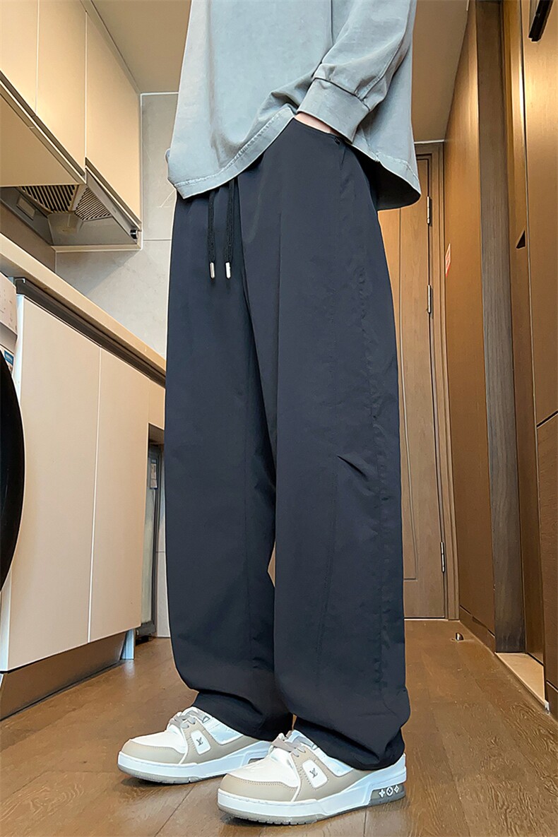 K2560-P452025秋季新款大码阔腿弯刀裤休闲长裤控79,男装休闲裤,星座109