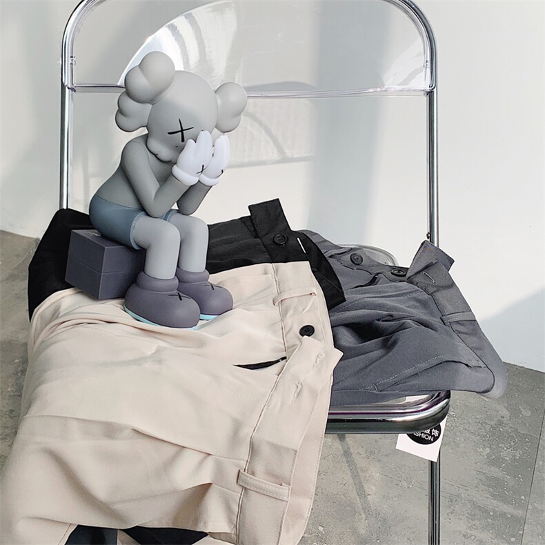 新款裤子男韩版男士休闲裤九分男裤坠感宽松西裤男x09-p38控58，男装西裤，星座1008