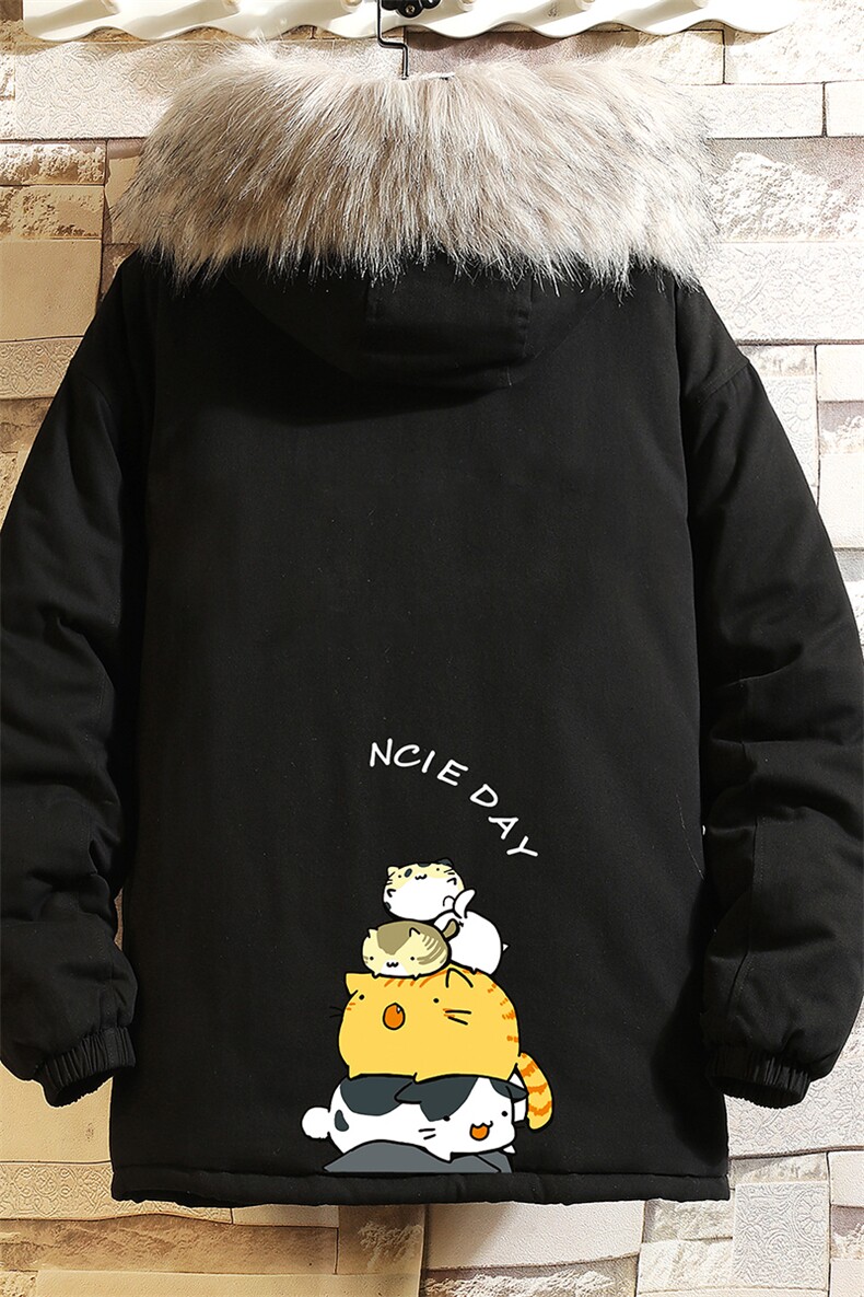 MM48090-P130冬季大毛领衣男士大码加厚袄男服砖墙挂拍,男装棉衣,电商A040A