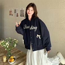 【档口有货】刺绣棒球服外套2C059-2501--P145控208，女装短外套，2C059