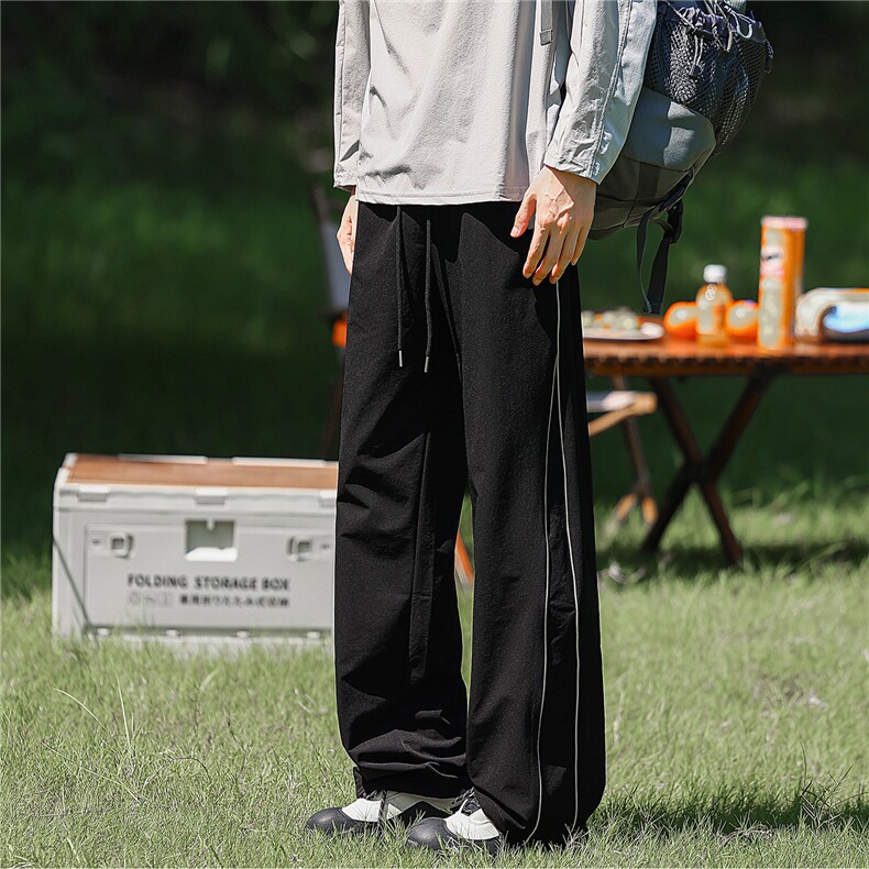 山系防泼水防风软料登山冲锋裤男春秋直筒阔腿运动休闲裤KZ067P50,男装休闲裤,电商B312