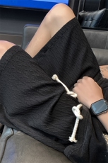 冰丝短裤男夏薄款设计感美式宽松抽绳休闲五分裤XZ514-2-1525-P38，男装牛仔裤，星座514-2(原B239)