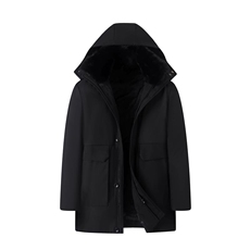 冬季男士可脱卸毛领内胆棉服爸爸装新款中老年加厚保暖棉衣外套，男装棉衣，电商B212（原钱塘6029）