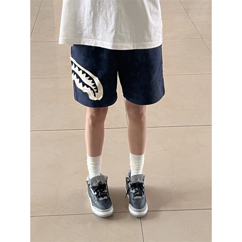 【有货】C3115CC-特P35鲨鱼嘴贴布绣运动休闲短裤男女,男装牛仔裤,星座1007（原301D）