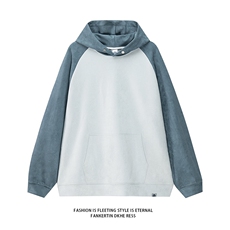 M-6XL380克秋季新款大码插色连帽套头卫衣109-W23617-P55，男装卫衣，星座109