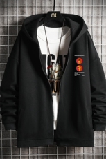 KS21093-P38连帽开衫卫衣男运动外套大码班服网格挂拍，男装卫衣，电商A040A