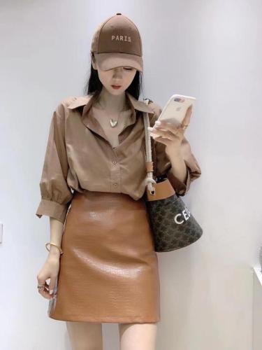 衬衫上衣鳄鱼皮半裙,女装衬衫,妍妍衣坊