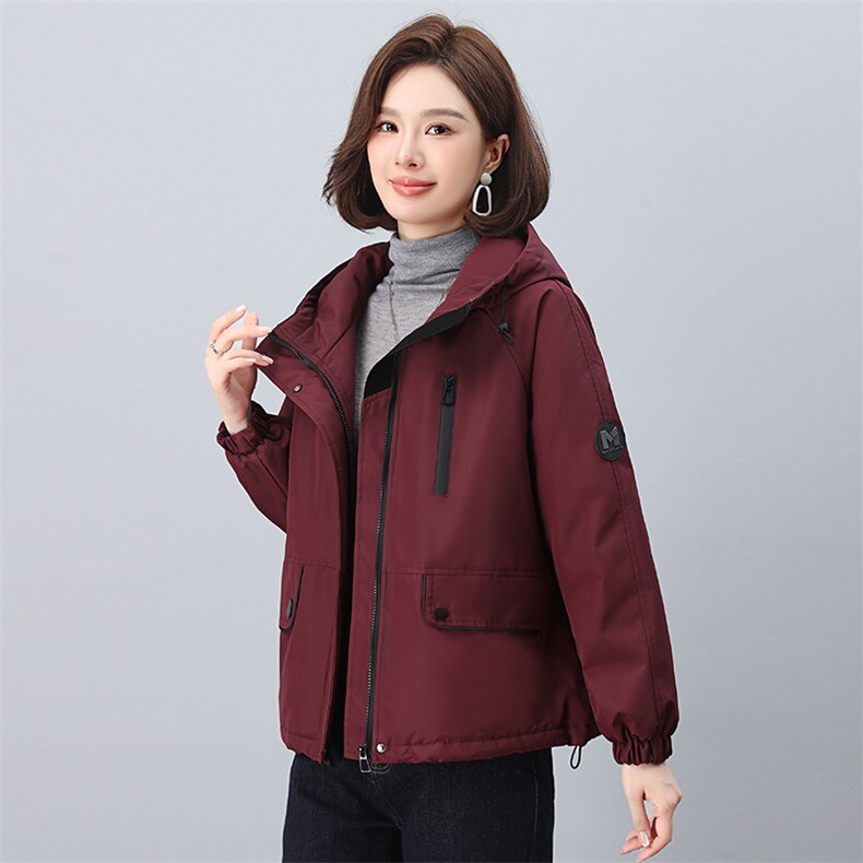 2025年冬季新款派克时尚休闲加绒加厚派克服,女装派克服,依恋蒂丝